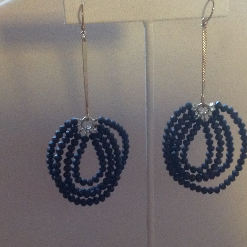 Beaded Circle Dangle Earrings👠👠👠
